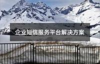 企業(yè)短信服務(wù)平臺(tái)解決方案